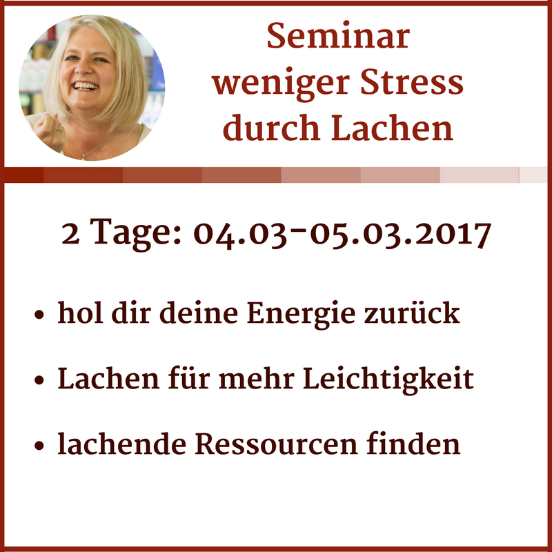 Seminar weniger Stress durch Lachen